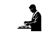 This Scientist Lab Silhouettes, an Illustration by Amazin_art (Thumbnail 16 of 22)