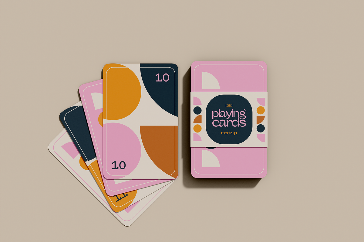 Box with Playing Cards Mockup, a Product Mockup by Hubzway