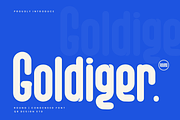 Goldiger - Round Sans Font, a Sans Serif Font by QR Design Studio (Thumbnail 1 of 9)