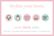 Cute Instagram Highlight Icon Bundle, an Icon by Pulpixel Design (Thumbnail 2 of 24)