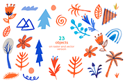 Cute animals on wild textures, an Object Graphic by PixelAesthetic (Thumbnail 4 of 9)