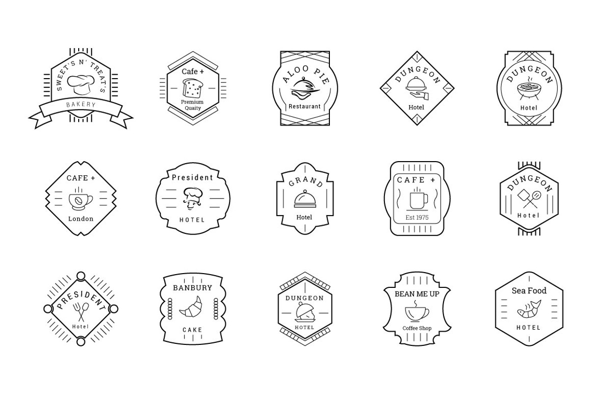 85 Cafe, Bakery, Hotel Badges/Labels preview 5