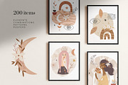 Boho Woman Clipart - Abstract & Line, an Illustration by Velliniki (Thumbnail 6 of 14)
