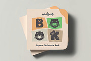 Square Children's Book Mockup, a Books & Magazine Mockup by DesignRushMarket (Thumbnail 3 of 10)