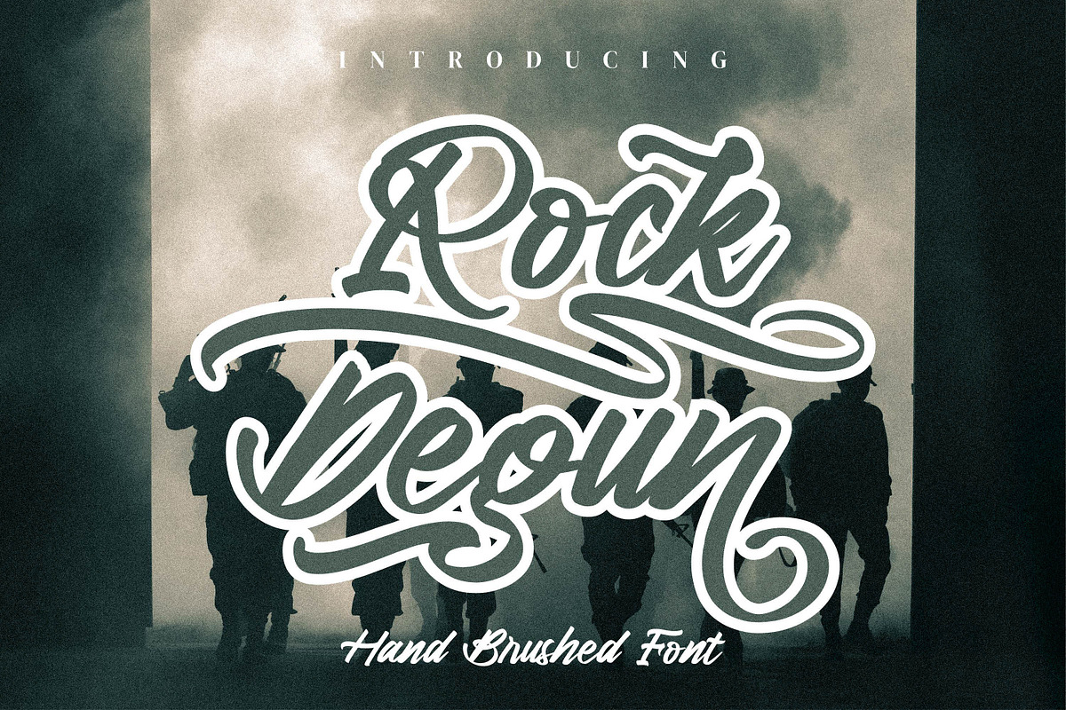 Rock Degun, a Handwritten Font by Integritype Studio (Photo 1 of 10)