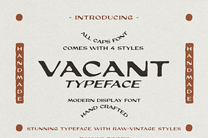 Vacant Typeface