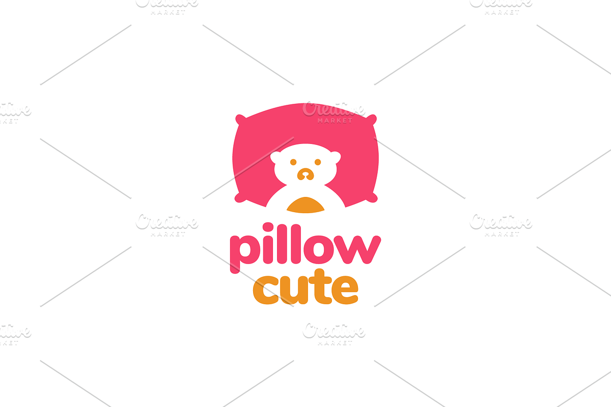 pillow cute colorful logo design, a Branding & Logo Template by devastd