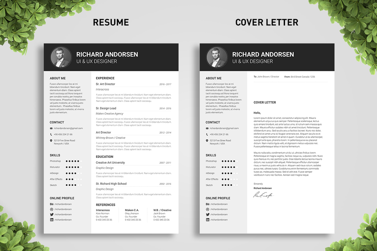 Block Resume Template, a Resume Template by Big Zone Studio (Photo 2 of 4)