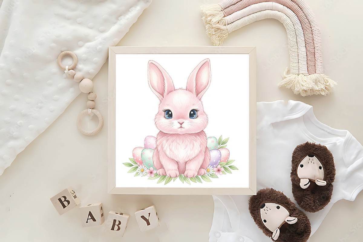 Easter Bunny Babe PNG, an Illustration by CraftArtStudio (Photo 4 of 4)