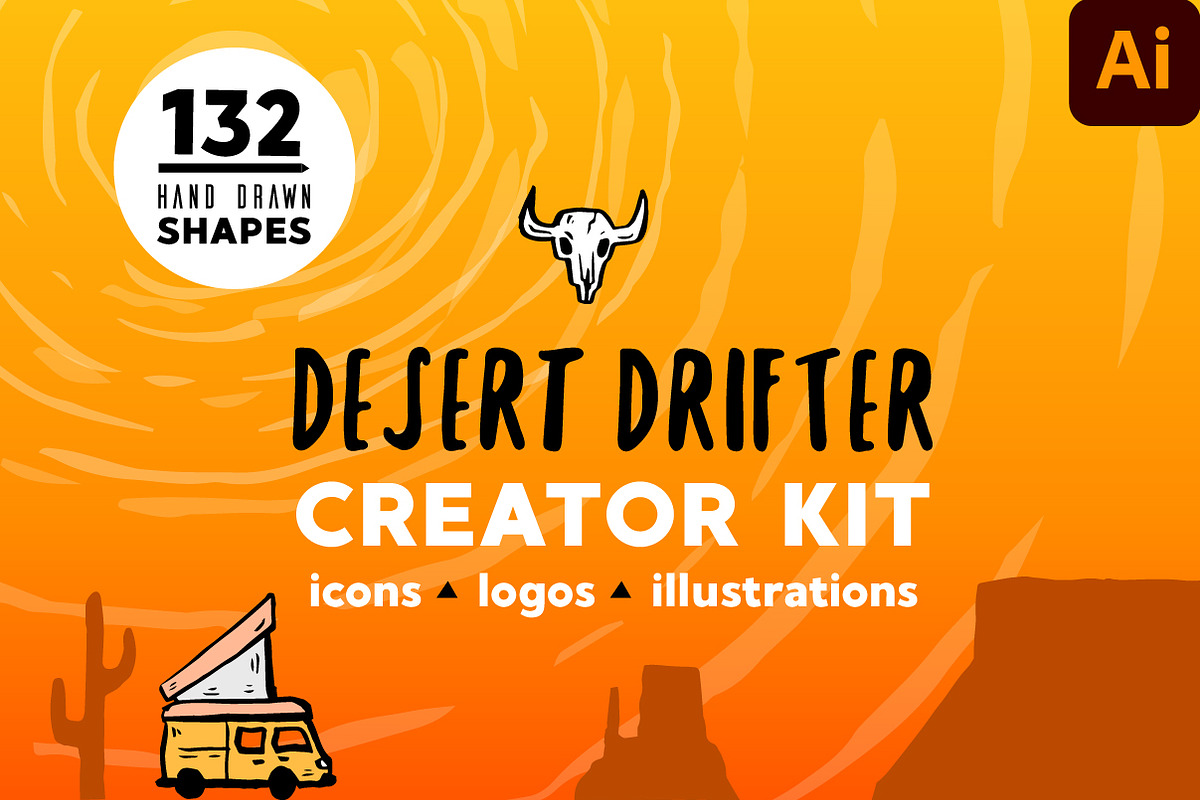 DESERT DRIFTER - Creator Kit, a Shape Add-On by Walking_Designs (Photo 1 of 13)