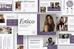 Estico Aesthetic Fashion GSlides