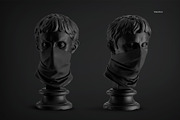 Neck Gaiter on Sculpture Mockup, a Mask Mockup by HelenStock (Thumbnail 7 of 9)