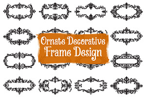 Luxury Ornamental Border Frame Set, an Illustration by Designs_River