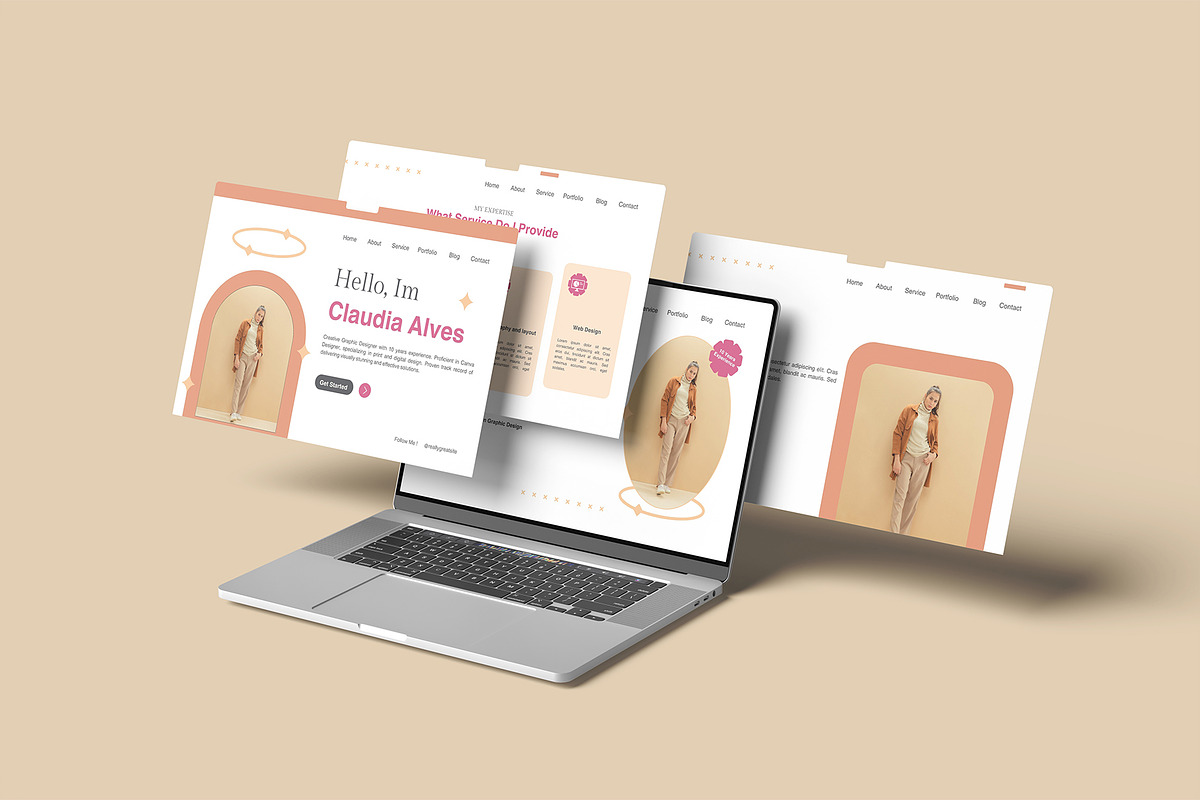 Laptop Screen Website Mockup, a Device Mockup by Amigos__46 (Photo 3 of 5)