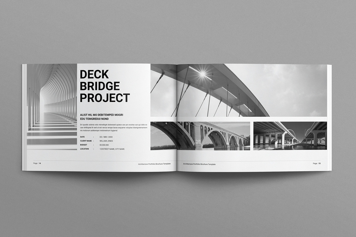 Architecture Portfolio Landscape, a Brochure Template by E-Type (Photo 6 of 8)