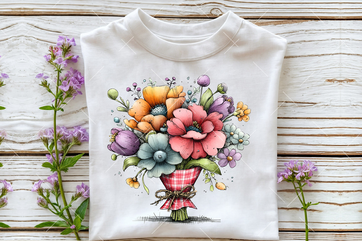 Whimsical Gingham Easter Clipart, an Illustration by OK Design (Photo 4 of 4)