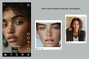 Serene Woman Beauty Stock Photo, a Beauty & Fashion Photo by MarkoPresets (Thumbnail 5 of 7)