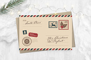 Christmas Vintage Postcard Template, a Card Template by BrandPacks (Thumbnail 1 of 4)