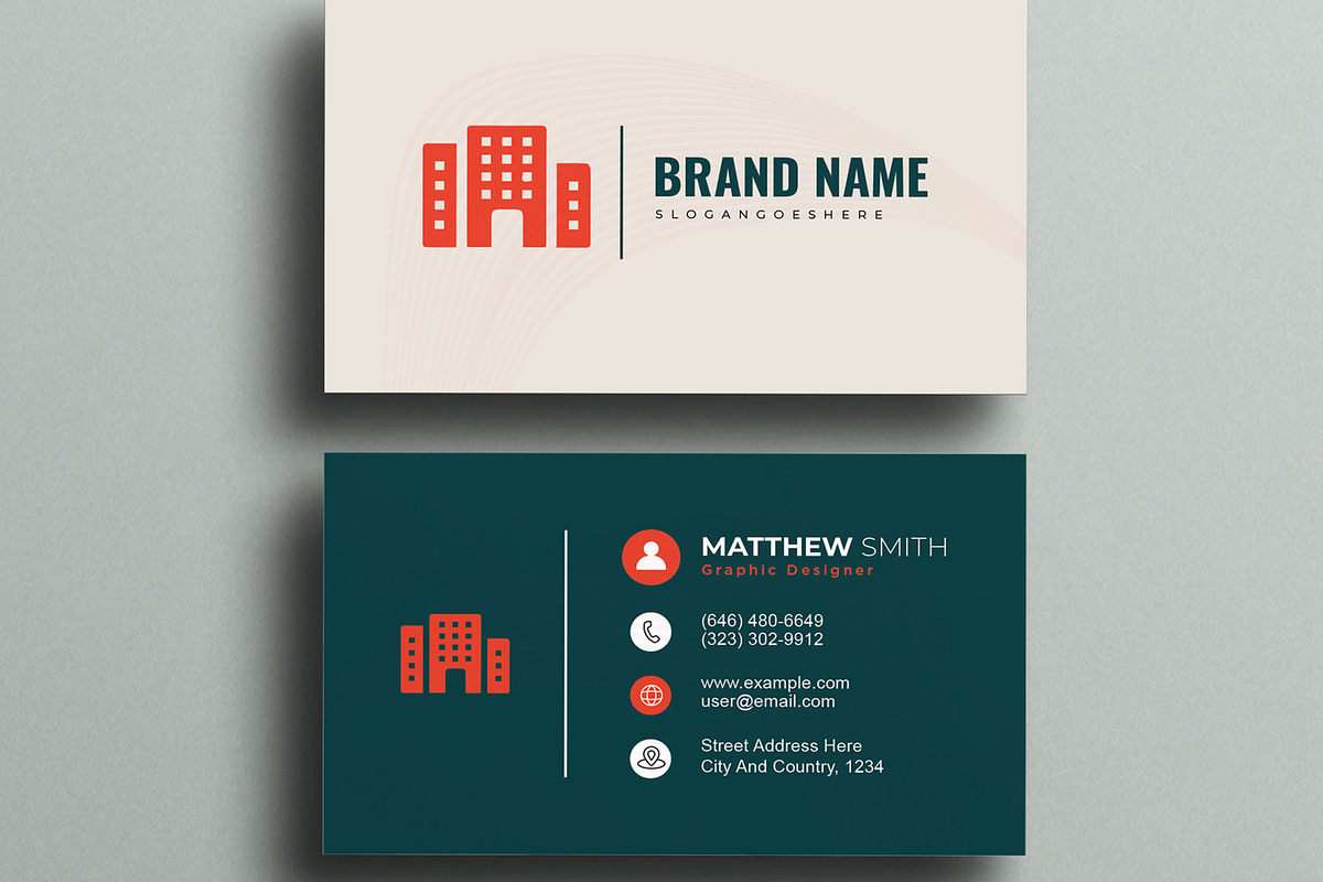 Modern Corporate Business Card, a Business Card Template by MightyDesign (Photo 3 of 6)