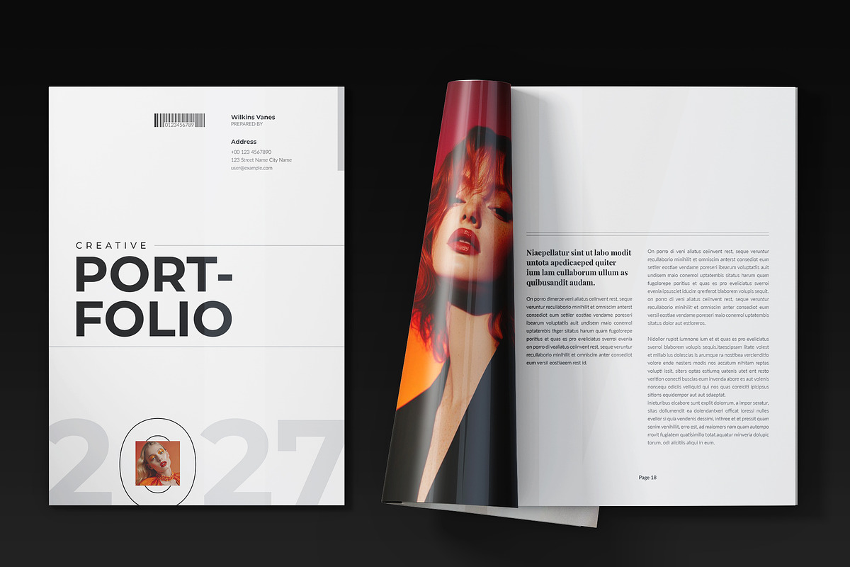 Modern Portfolio Cover Template, a Brochure Template by Spark_Creative (Photo 5 of 6)