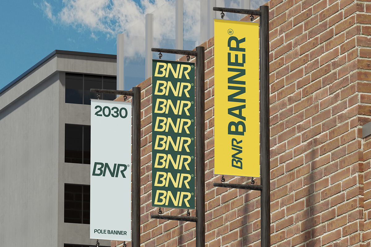Street Pole Banner Mockup, an Advertising Mockup by Unerispace (Photo 3 of 5)