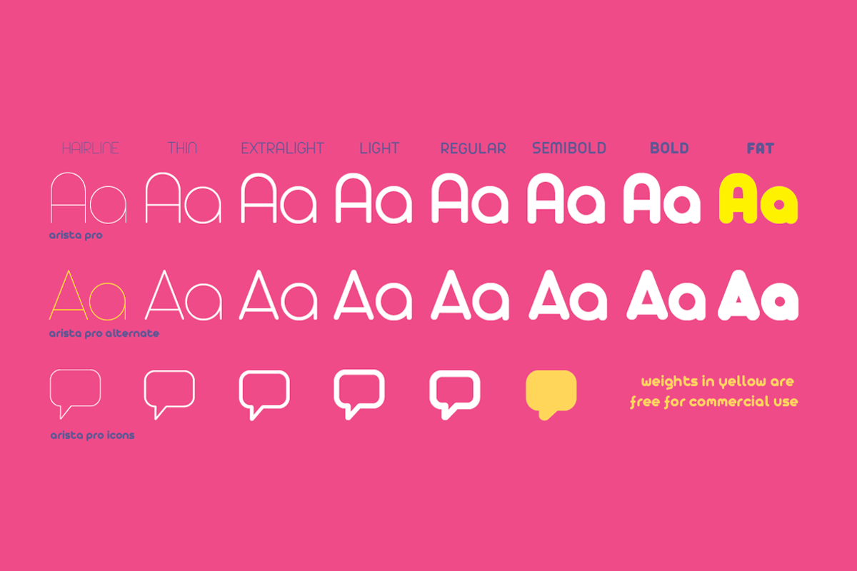 Arista Pro - 23 fonts preview 3