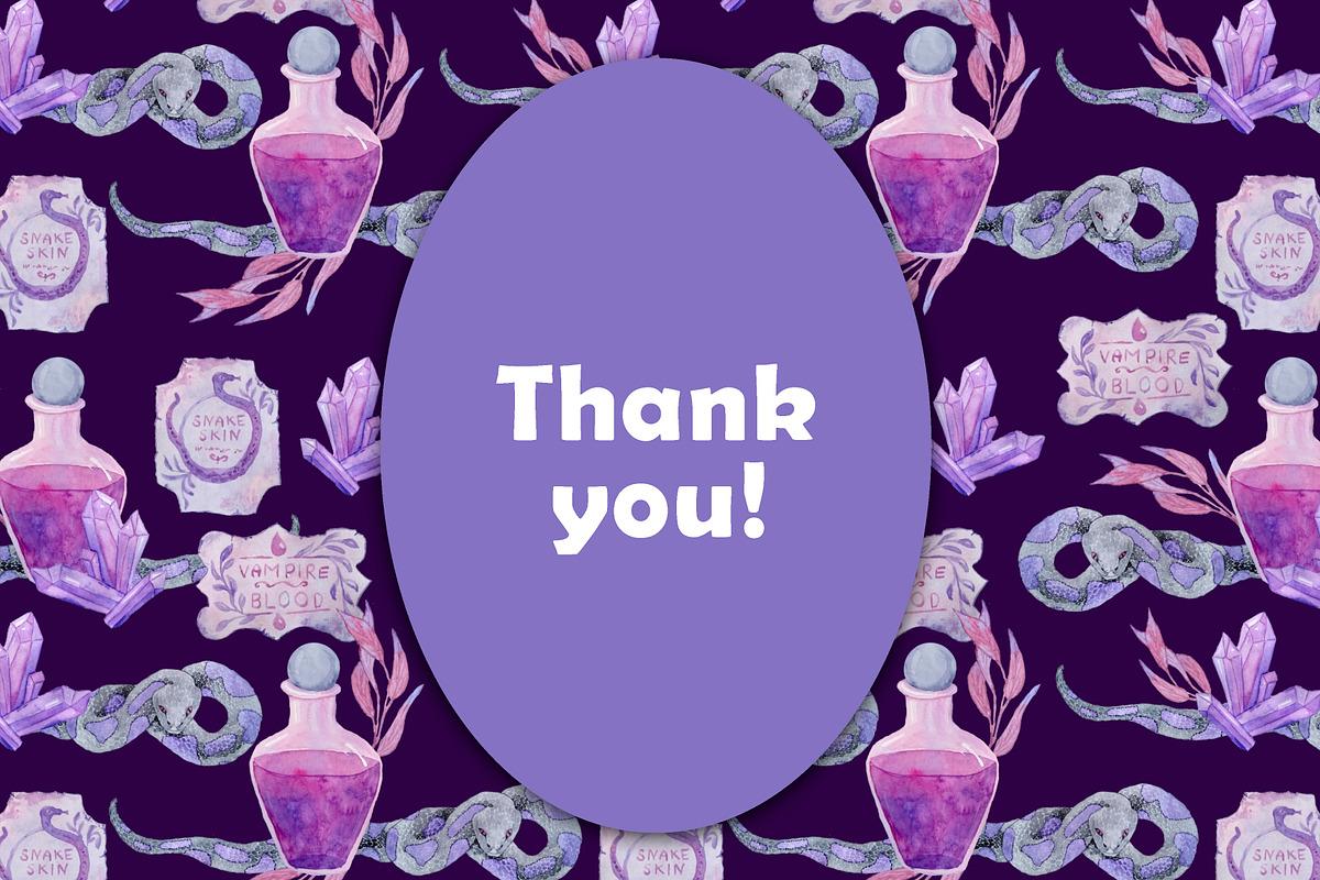 Forest Witch Clipart and Patterns, a Pattern Graphic by Lagmar Design (Photo 13 of 13)