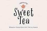 Sweet Tea: Handwritten Serif Font, a Handwritten Font by AnMark (Thumbnail 1 of 12)