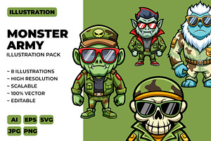 Monster Army Illustration Pack