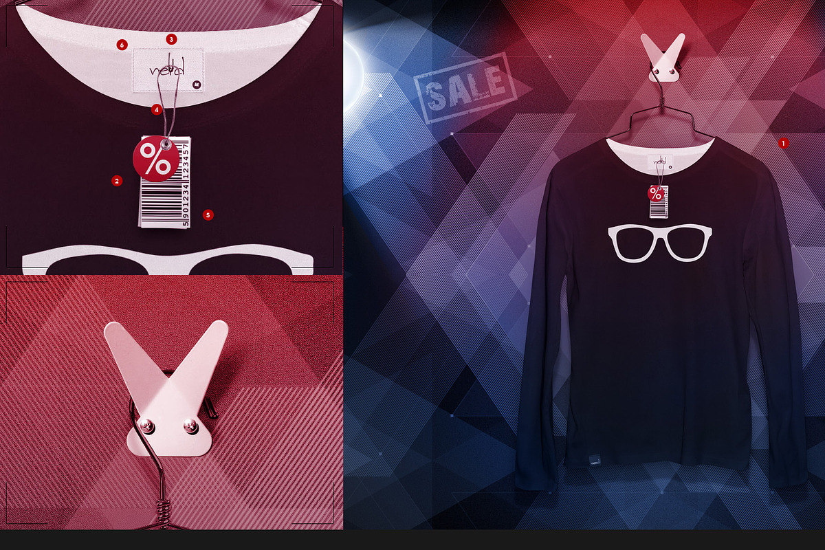 Longsleeve On 5 Stages Mock-up, a Hoody Mockup by Mocca Mockups Store (Photo 37 of 72)