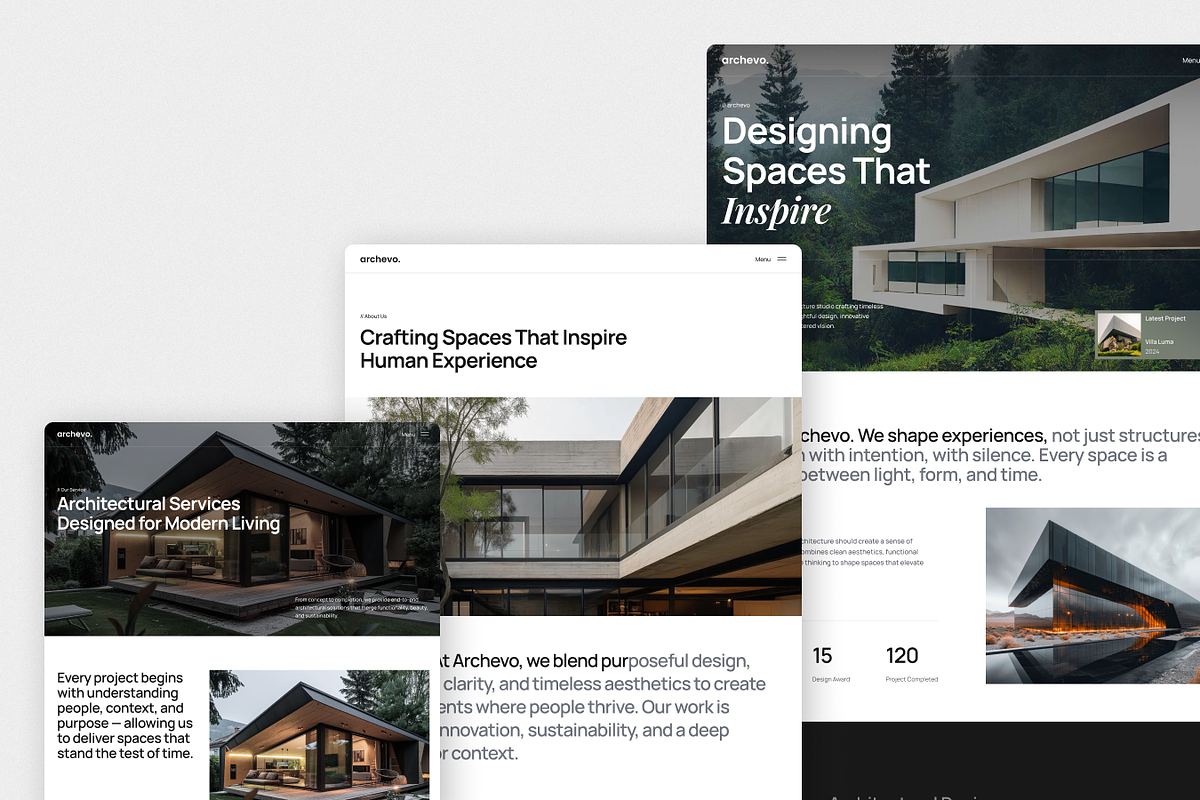 Archevo – Architecture Figma UI Kit, an UI Kit Template by TNCFlow (Photo 4 of 6)