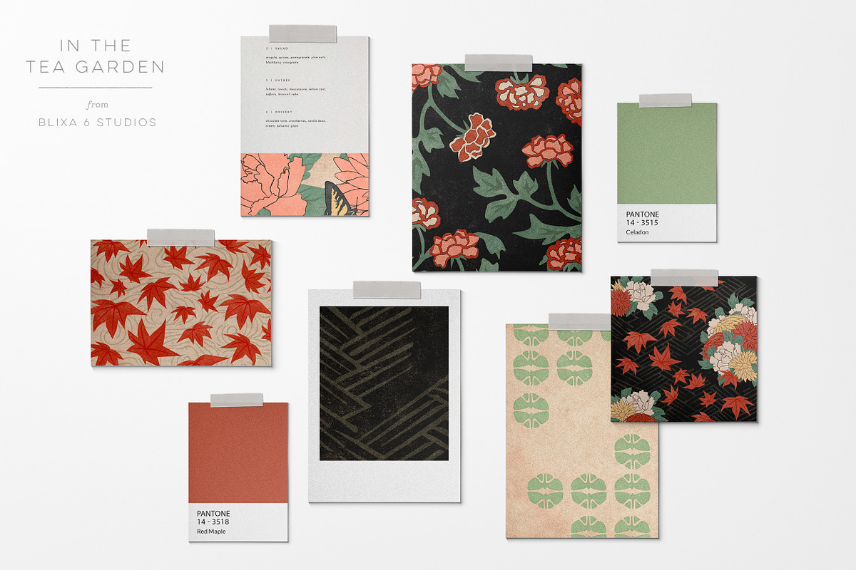Vintage Japanese Flower Woodcuts, an Object Graphic by Blixa 6 Studios (Photo 15 of 23)