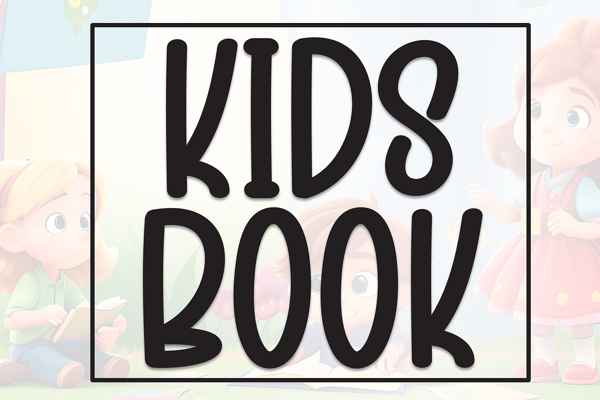 Kids Book | Script Font, a Script Font by Scratchones (Photo 1 of 8)