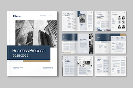 Business Proposal Brochure Template, a Brochure Template by BrandPacks