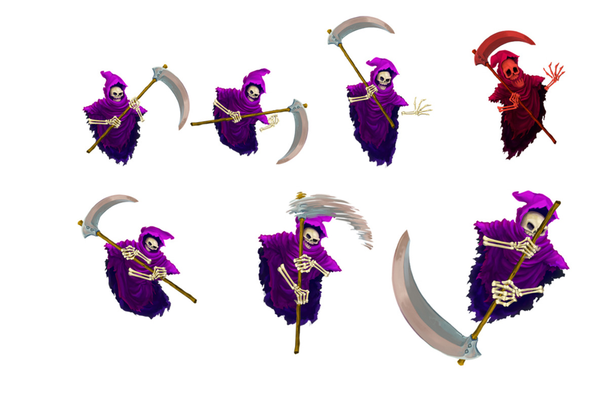 Grim Reaper - Character Sprite, an Object Graphic by LudicArts (Photo 5 of 6)