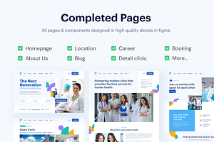 Clinically - Clinic Website UI Kit