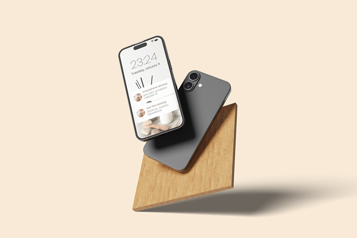 Smartphone Mockup, a Mockup by ianmikraz (Photo 4 of 5)