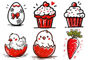 Hand Drawn Doodle Easter Spring Clip, an Illustration by Designworld (Thumbnail 3 of 6)