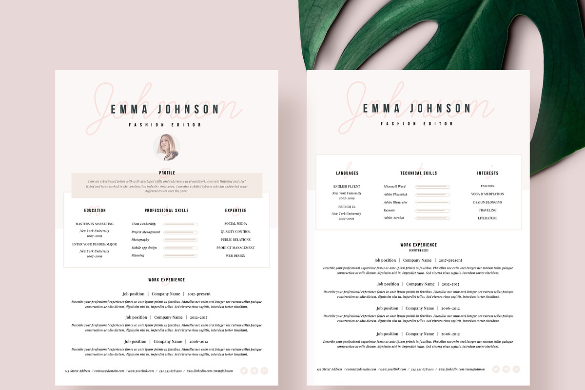 Resume Template Champs-Élysées, a Resume Template by Resume Angels (Photo 4 of 11)