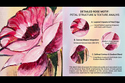 Botanical Rose: Premium Hand-Painted, a Decorative Illustration by 3d_model_tifotizi (Thumbnail 2 of 5)