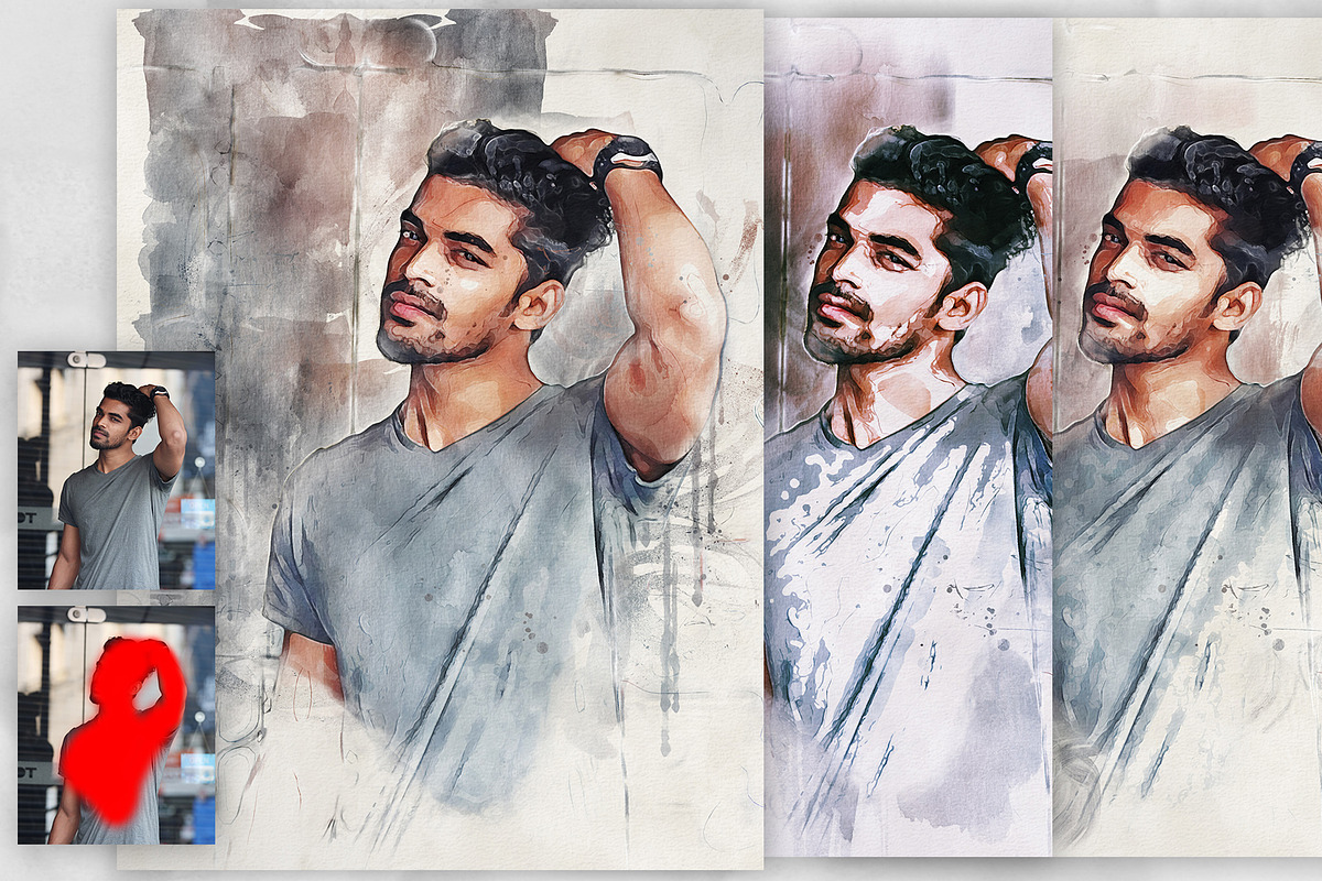 Quick Aquarelle Photoshop Action, an Action Add-On by GorynArt (Photo 3 of 18)