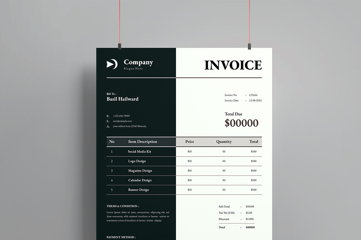 Invoice Payment Layout