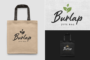 Burlap Jute Bag Mockup