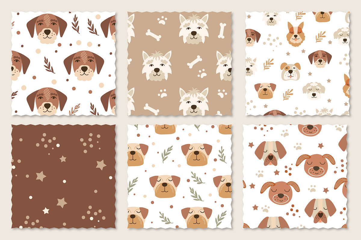 Dog Faces Bundle, an Animal Illustration by DearLetters (Photo 6 of 11)