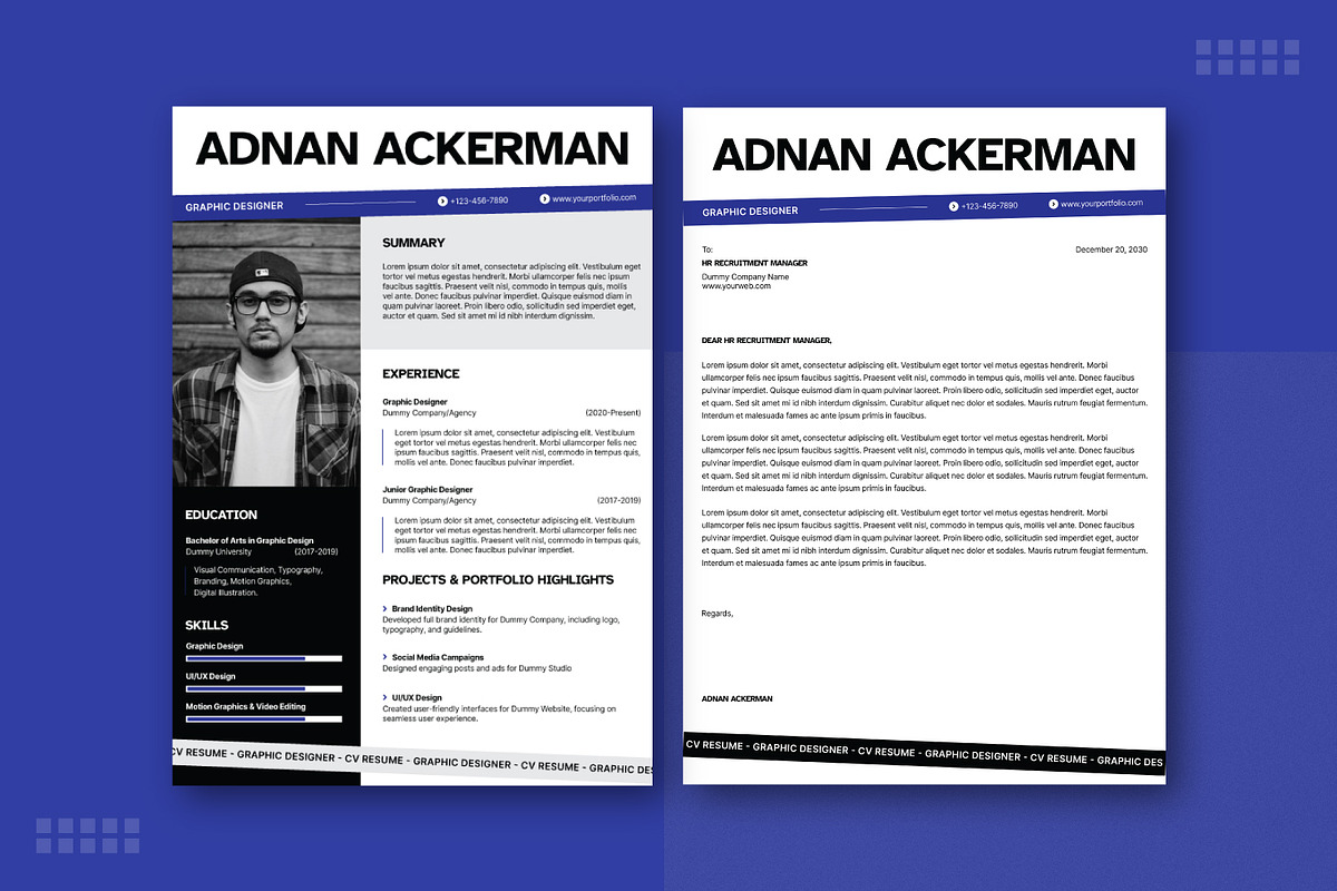 Cv Resume Template, a Resume Template by Portocraft (Photo 2 of 2)