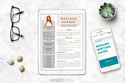 Creative Resume for Word & Pages, a Resume Template by HIRED Design Studio (Thumbnail 5 of 11)