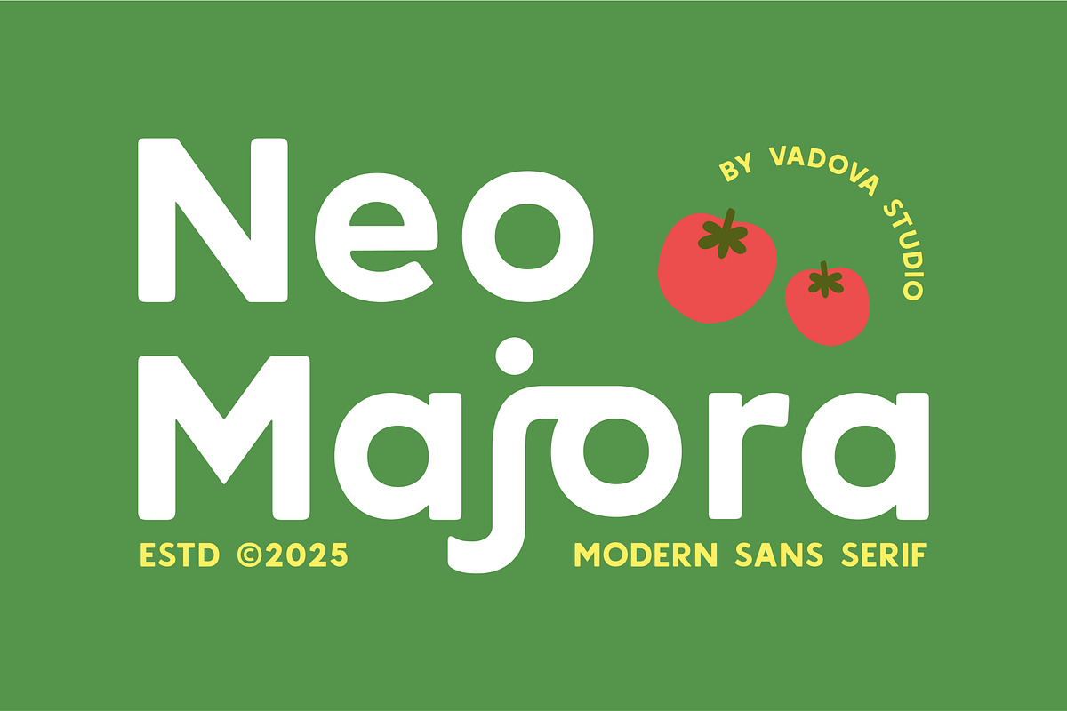 Neo Majora Modern Sans Serif Font, a Sans Serif Font by Vadovastd (Photo 1 of 8)