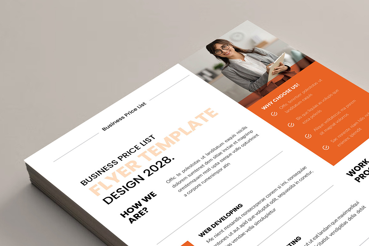 Business Price List Flyer Template, a Flyer Template by Spark_Creative (Photo 7 of 10)