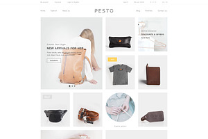 Pesto - ECommerce PSD Template