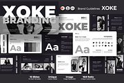 Xoke Brand Guidelines - PowerPoint, a Presentation Template by Iqsiart Studio (Thumbnail 1 of 3)